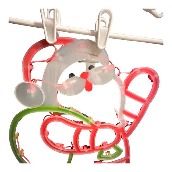 Impact Innovations 18" Lighted Santa Claus Christmas Window Silhouette EUC Cute - Picture 4 of 16